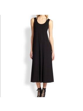 Black Sleeveless Midi Dress - Classic Women's Dress